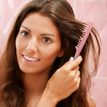 brushing your hair